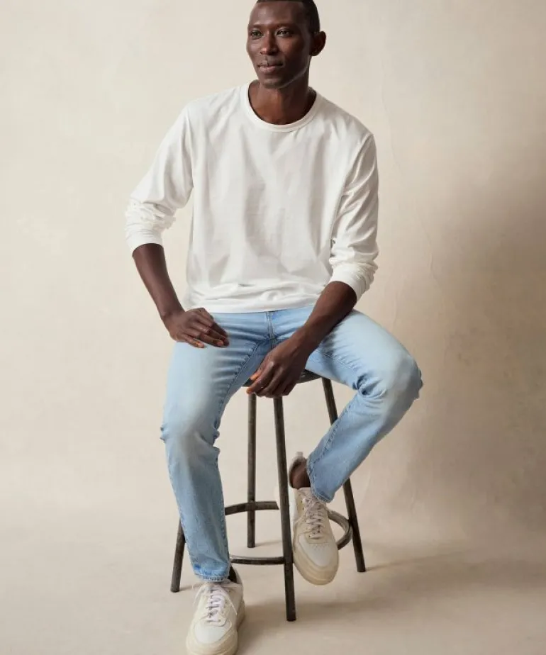 Hot Todd Snyder Luxe Jersey Tee in Bisque White