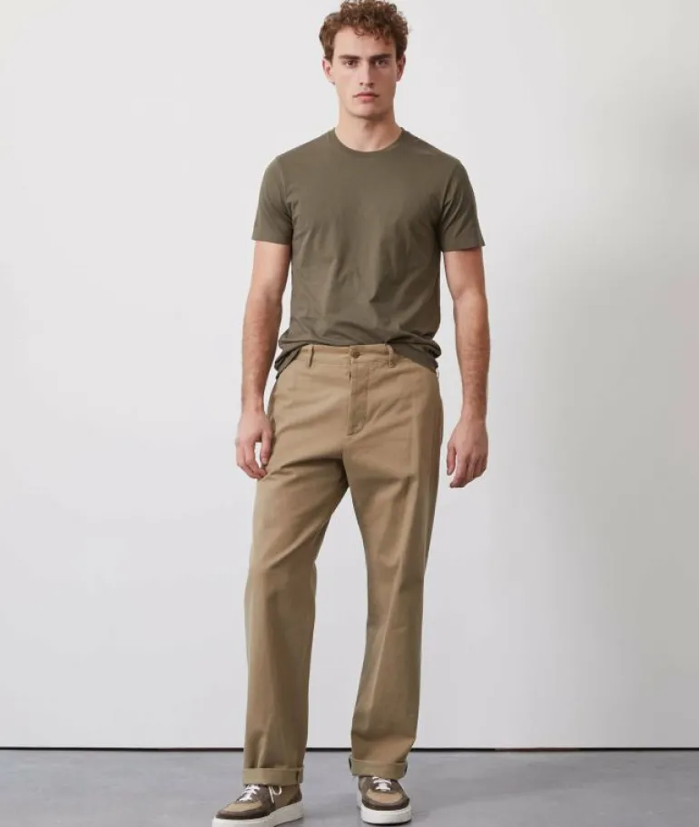 Shop Todd Snyder Made in L.A. Premium Jersey Tee in Olive Green