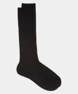 Fashion Todd Snyder Merino Dress Sock in Black