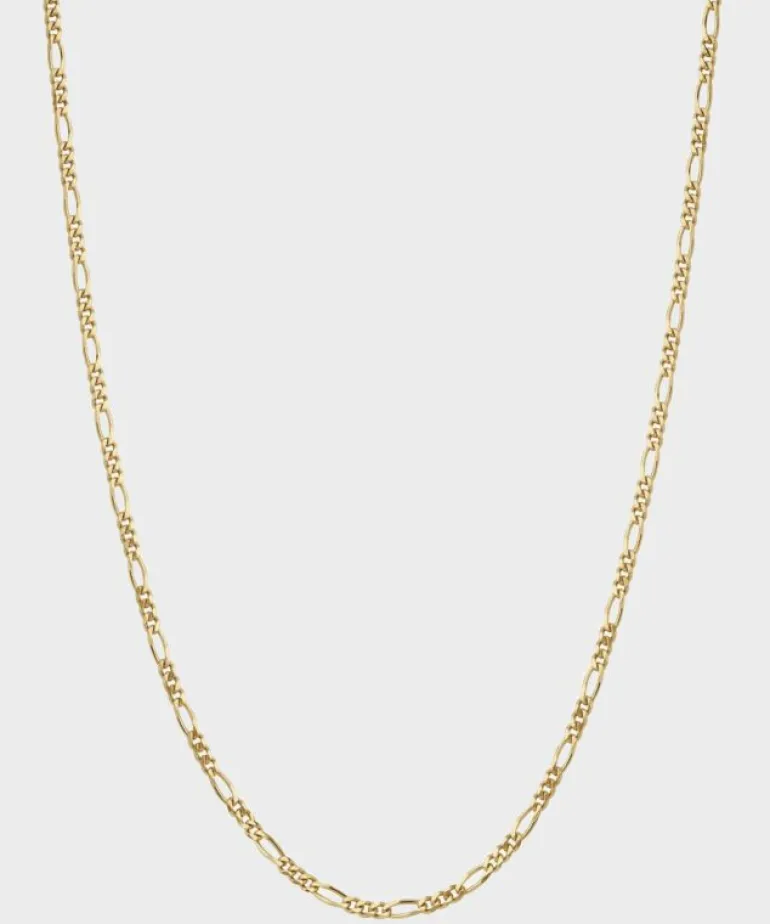 Discount Miansai 3mm Figaro Chain Necklace in Gold Vermeil Blue