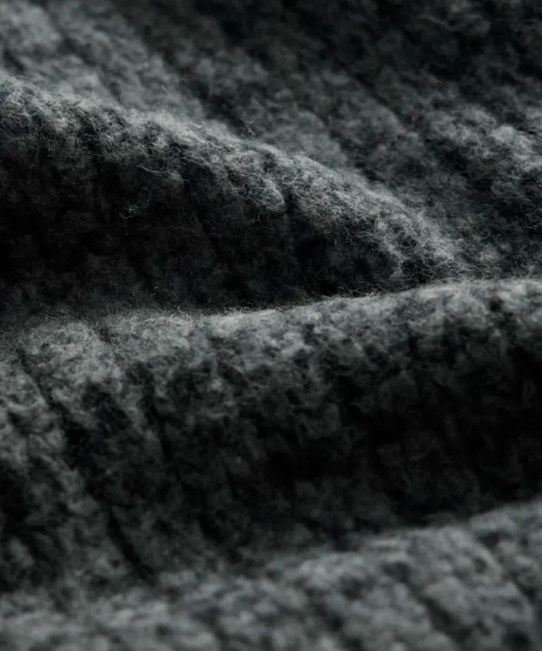 Clearance Todd Snyder Mouliné Drop Needle Cardigan in Charcoal Black