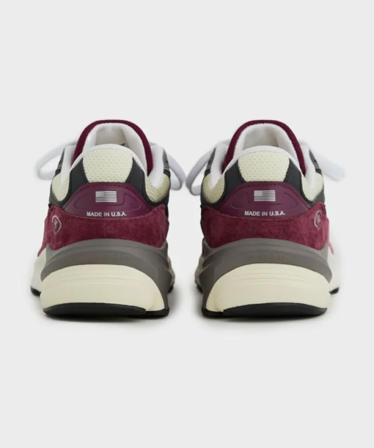 Shop New Balance Made in USA 990v6 in Dark Ember + Afterglow Pink