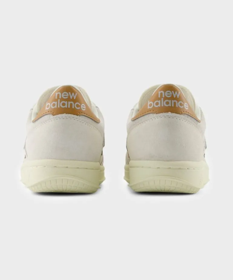 Best Sale New Balance T500 Court in + Tan White