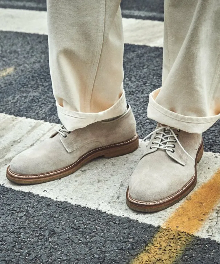 Outlet Todd Snyder Nomad Derby Shoe in Milkshake Brown