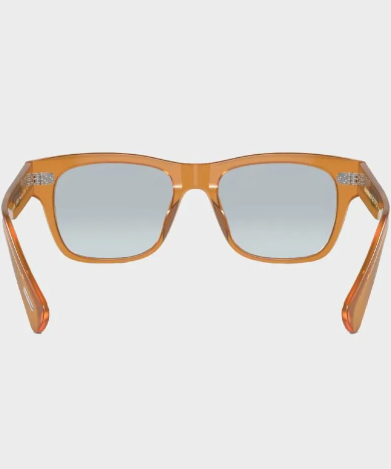 Shop Oliver Peoples Birrel Sunglasses in Amber Brown