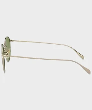 Cheap Oliver Peoples Coleridge Sunglasses in Gold With Lenses Green