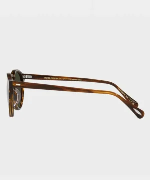 Cheap Oliver Peoples Gregory Peck Sunglasses in Buff / Tortoise Brown