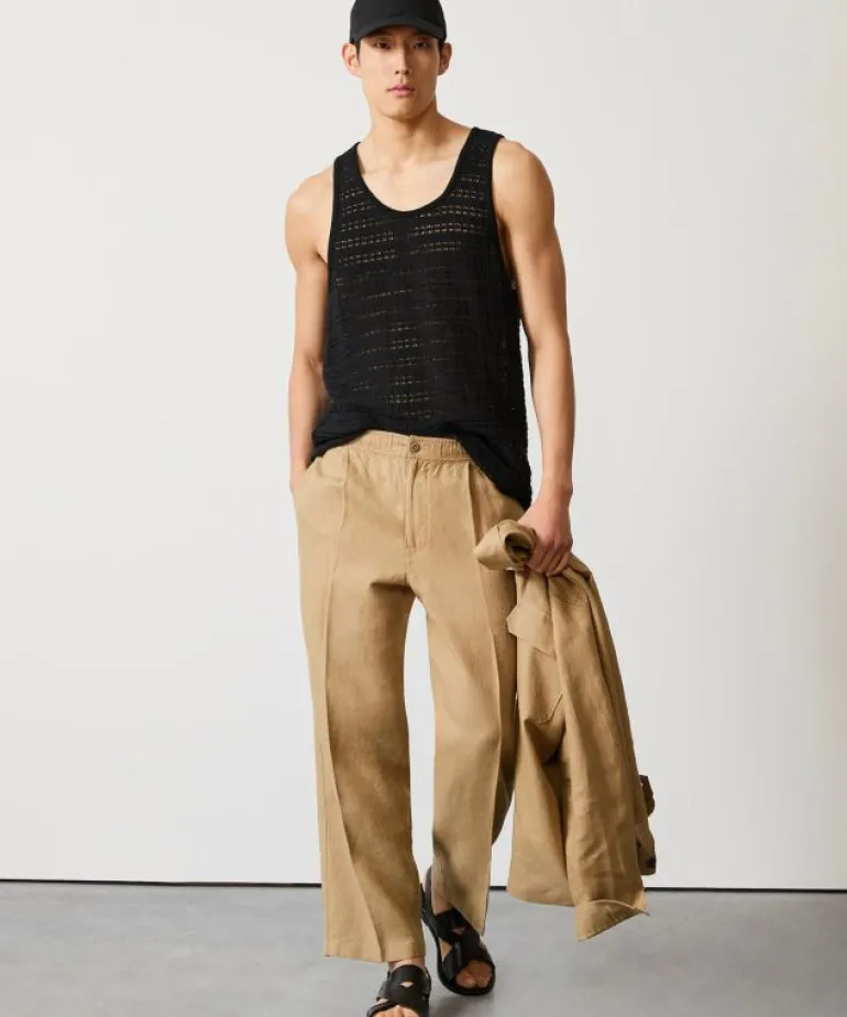 Store Todd Snyder Open-Knit Tank Top in Black