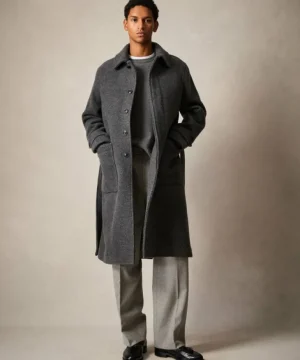 Flash Sale Todd Snyder Oversized Cashmere Belted Overcoat in Charcoal Black