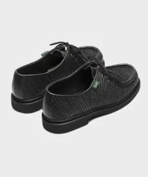 New Paraboot Michael in Raphia Noir Black