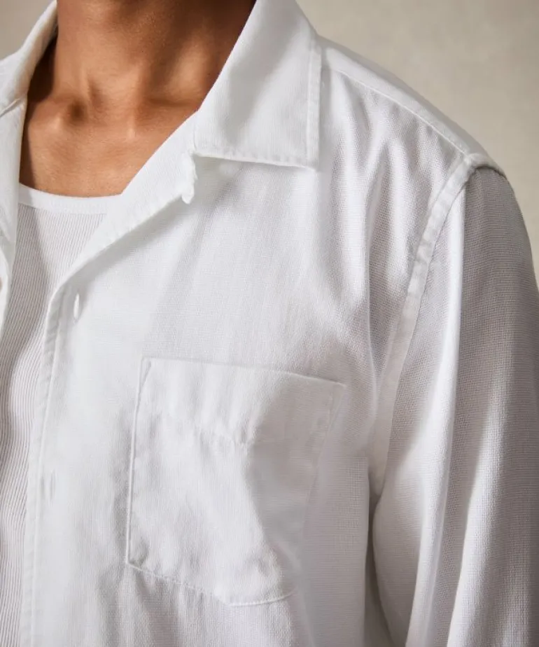 Store Todd Snyder Pique Hollywood Shirt in White