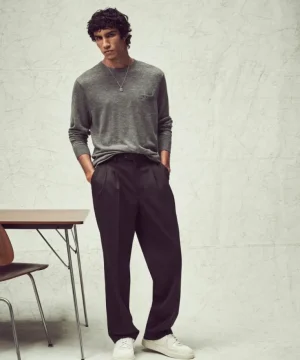 Best Sale Todd Snyder Premium Cashmere Pocket Tee in Oxford Grey
