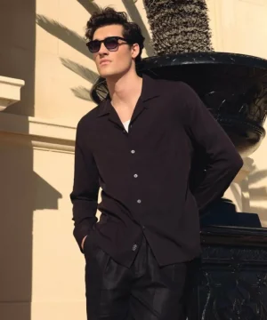 Cheap Todd Snyder Rayon Hollywood Shirt in top Black