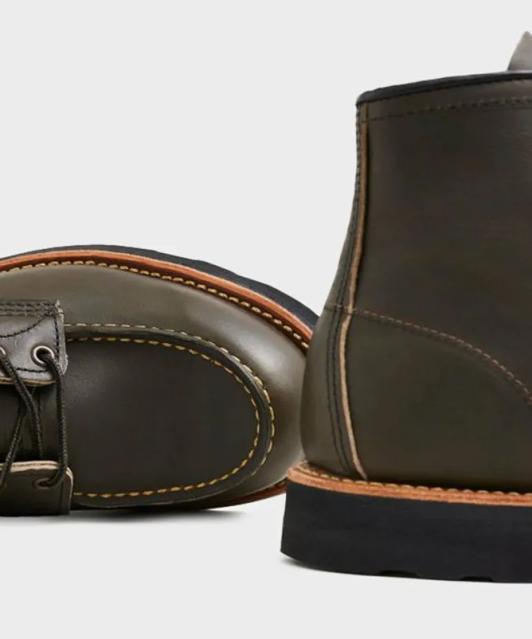 Outlet Red Wing Shoes Red Wing 6 in Classic Moc in Alpine Green