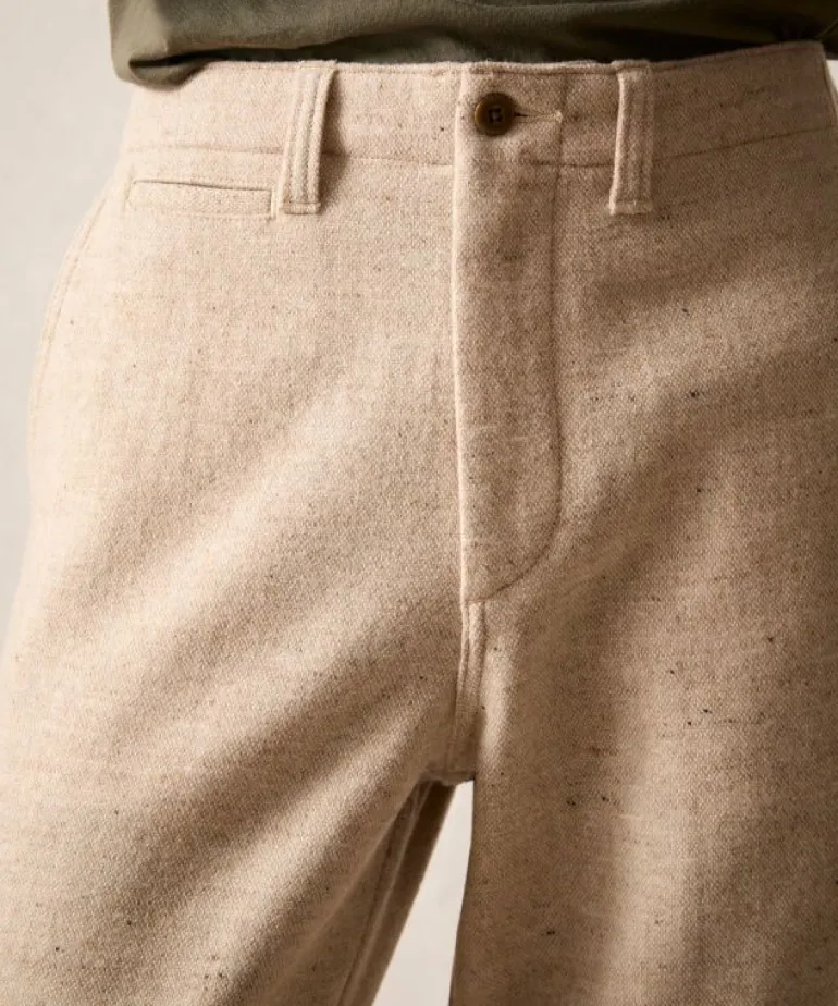 New Todd Snyder Relaxed Donegal Trouser in Oatmeal White
