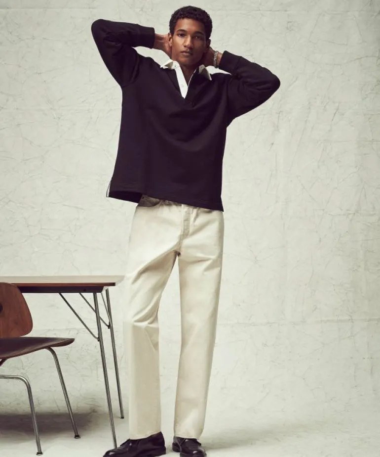 Sale Todd Snyder Relaxed Lightweight Japanese Selvedge Jean in Canvas White