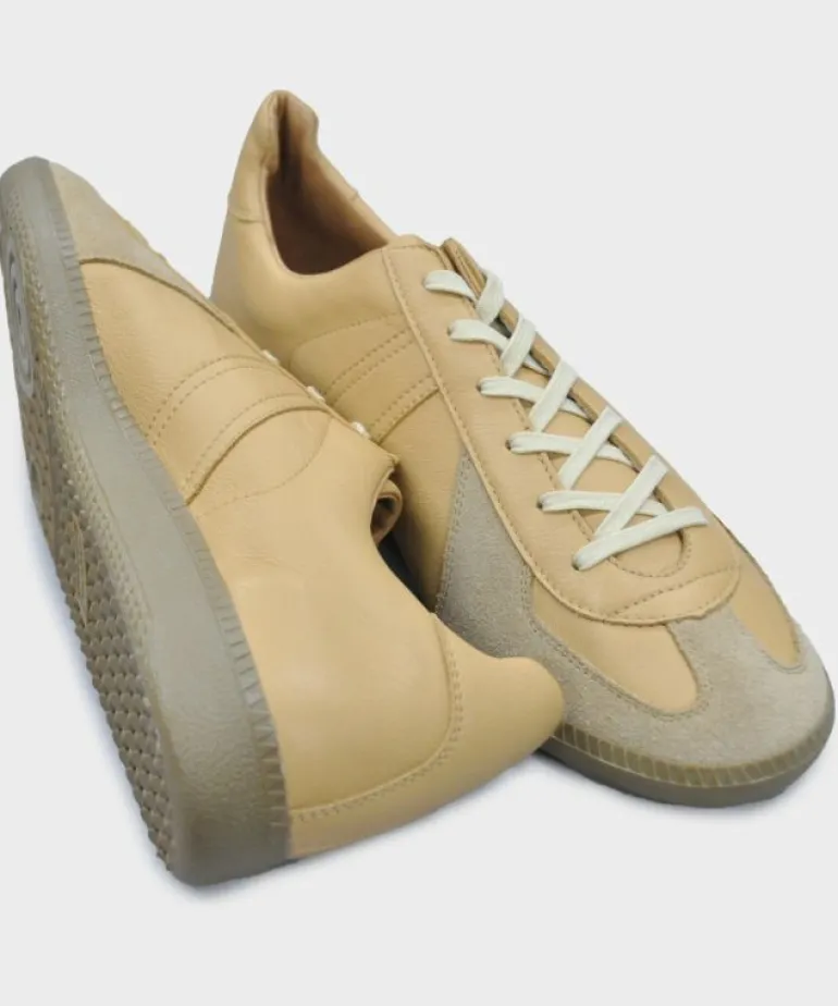 Shop Reproduction of Found German Military Trainers in Beige Brown