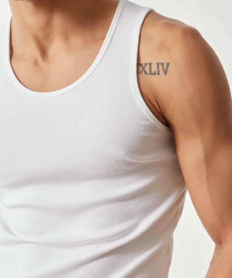 Outlet Todd Snyder Ribbed Tank in White