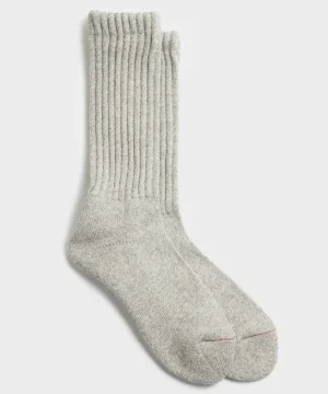 Store RoToTo Loose PIle Crew Sock in Grey