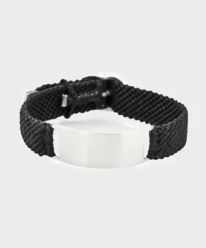 Fashion Scosha Id Belt Bracelet in Black