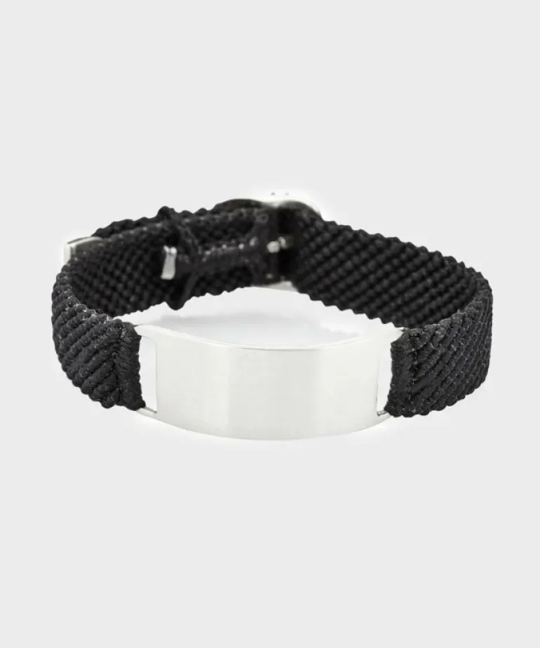 Fashion Scosha Id Belt Bracelet in Black