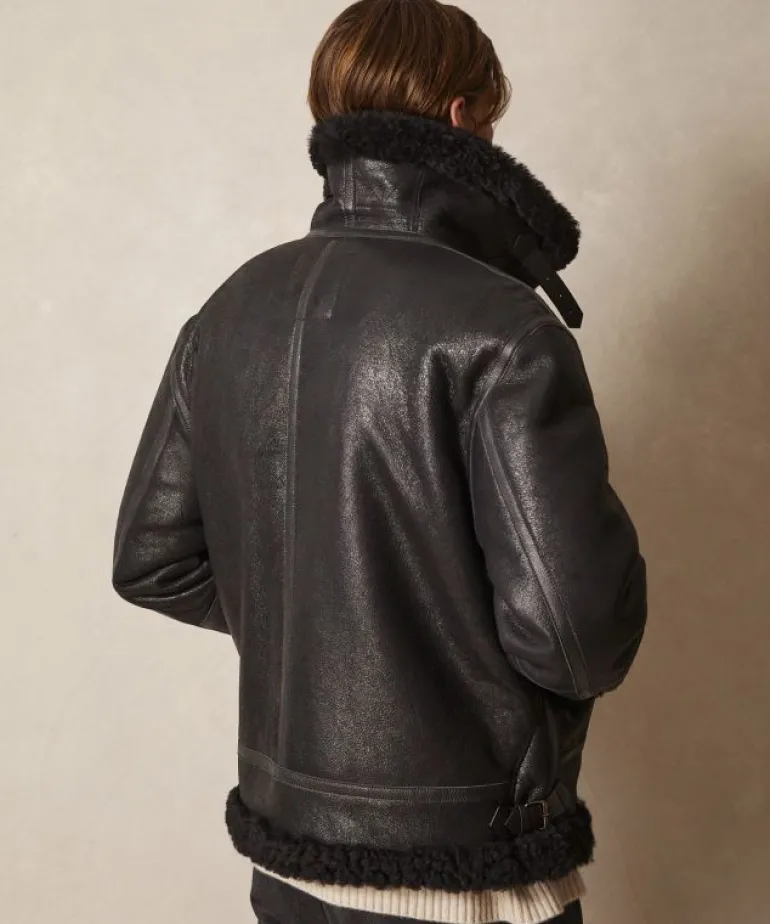 Fashion Todd Snyder Shearling Aviator in Black