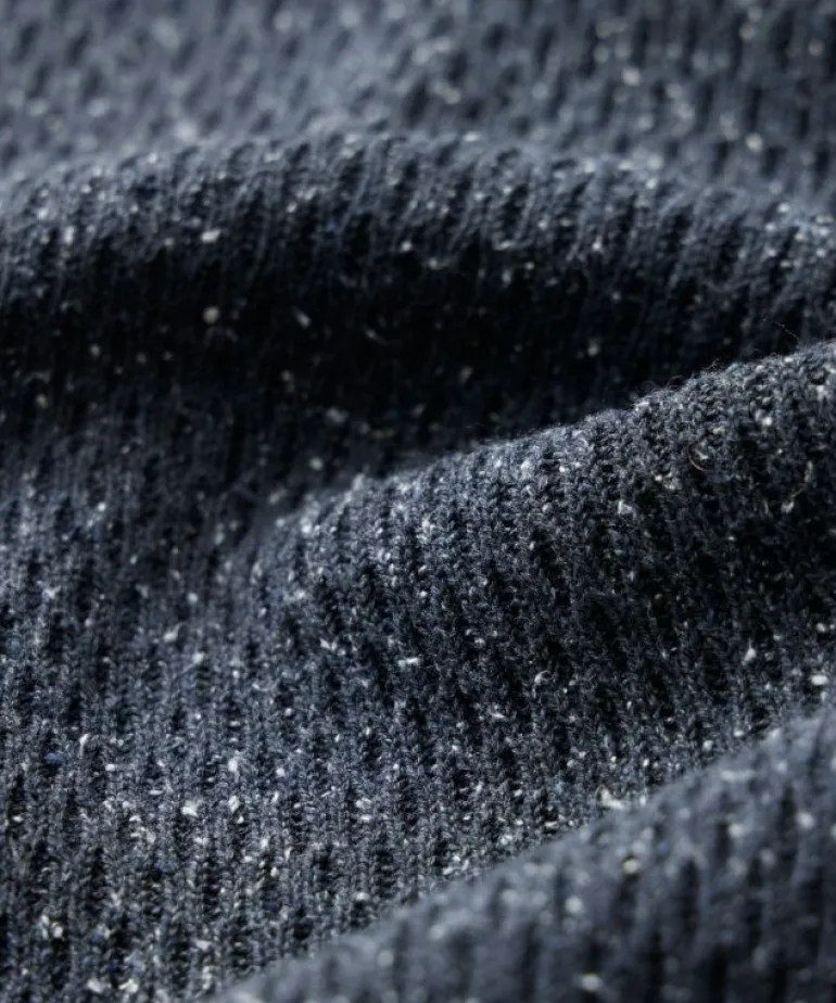 Cheap Todd Snyder Silk Henley in Navy Blue