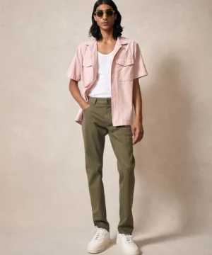 Hot Todd Snyder Slim Fit 5-Pocket Chino in Oak Moss Green