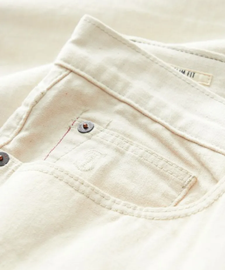 Online Todd Snyder Slim Lightweight Japanese Selvedge Jean in Canvas White