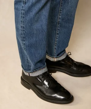 Cheap Todd Snyder Slim Selvedge Jean in Mid- Wash Blue