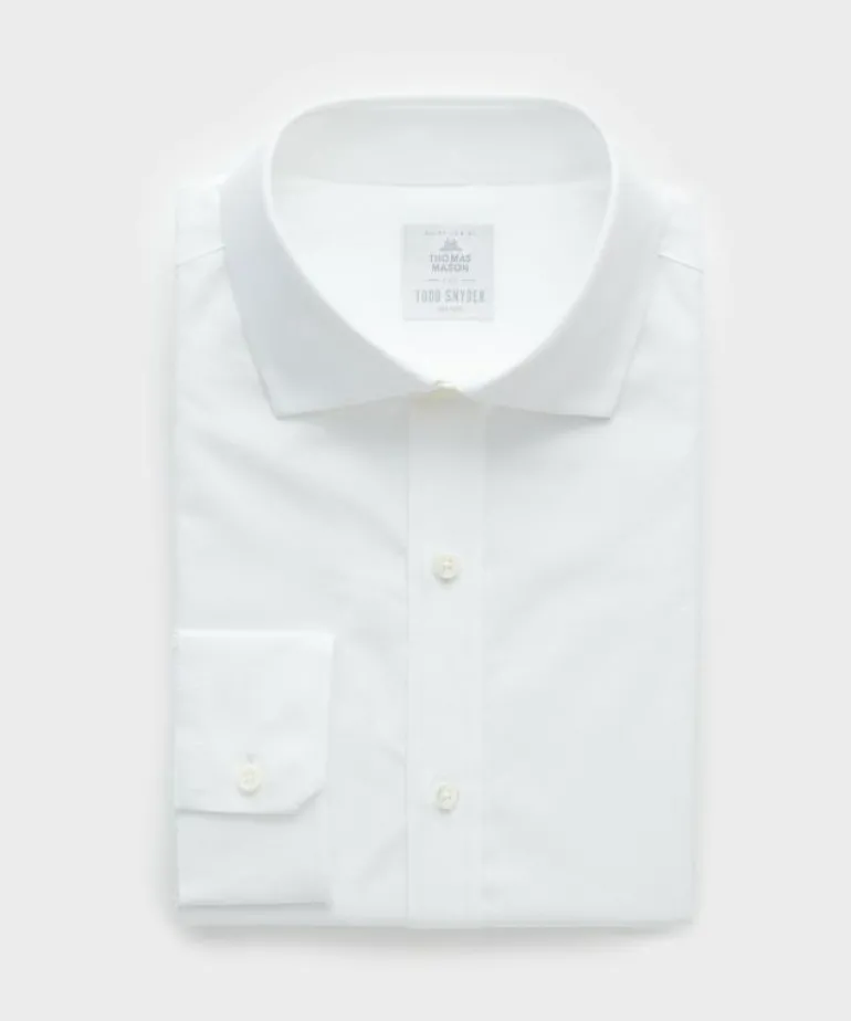 Fashion Todd Snyder Spread Collar Poplin Dress Shirt in White