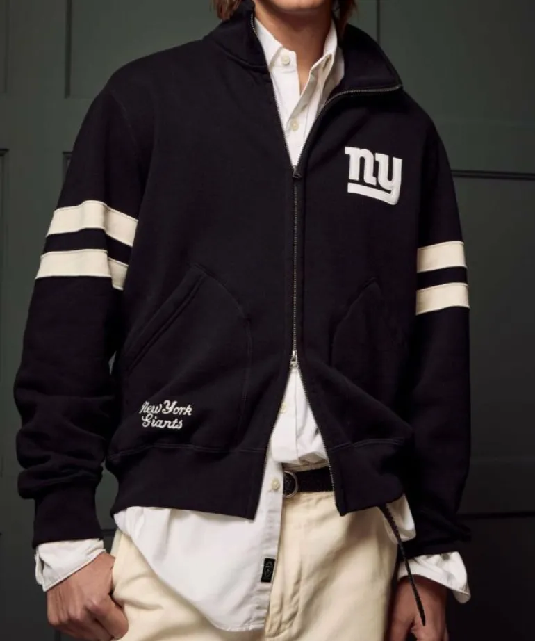 Cheap Fanatics Todd Snyder + NFL by Giants Full-Zip Fleece Sweatshirt Black