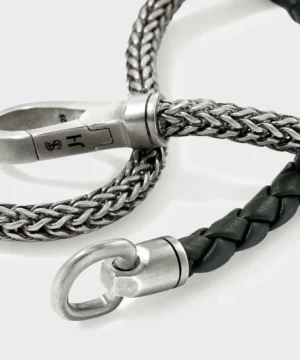 Best Todd Snyder x John Hardy Silver Double Wrap Bracelet Green