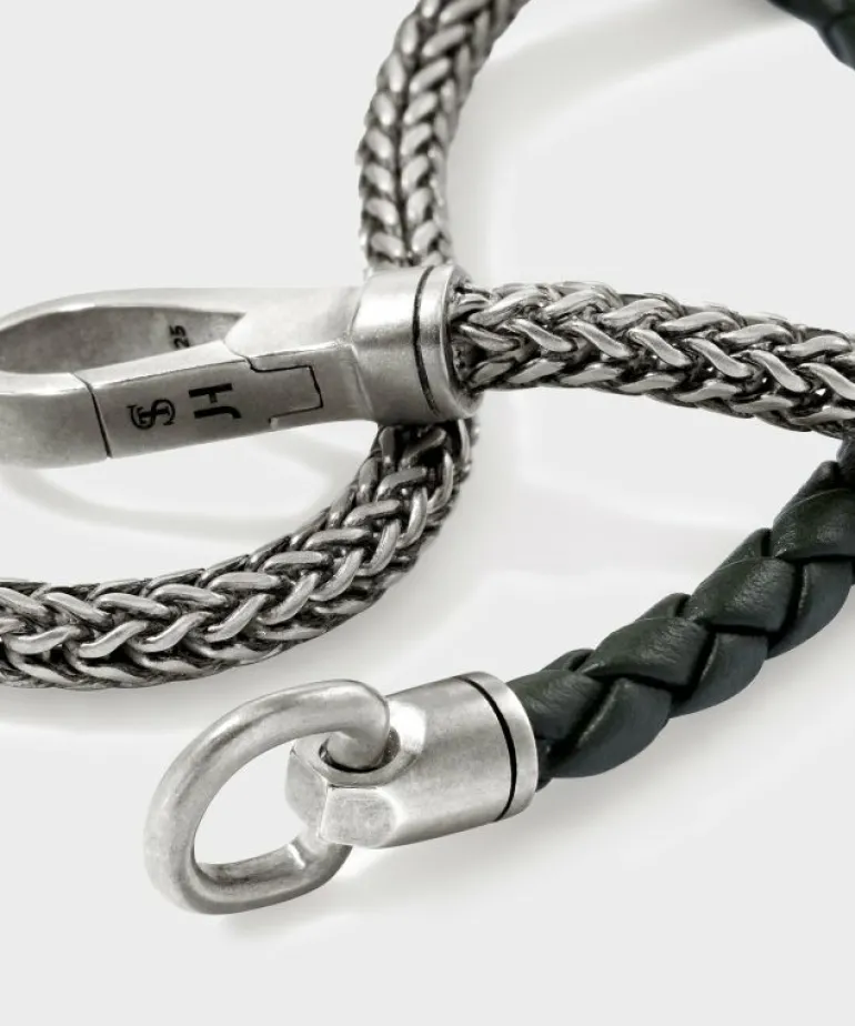 Best Todd Snyder x John Hardy Silver Double Wrap Bracelet Green