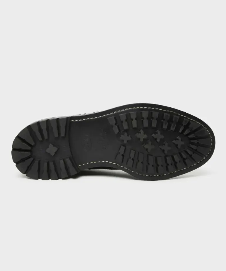 Hot Tricker's Todd Snyder x Henry Wing Cap Chelsea Boot in Black