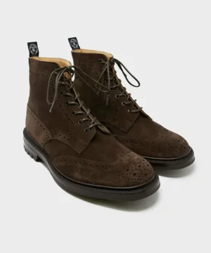 Hot Tricker's Todd Snyder x Suede Stow Boot In Cafe Brown