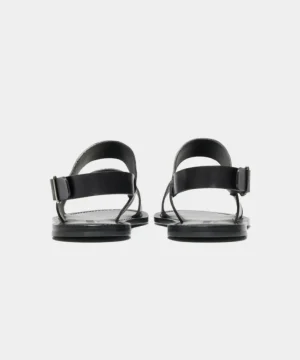Cheap Todd Snyder Tuscan Leather Double Strap Sandal in Black