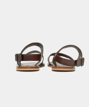 Best Sale Todd Snyder Tuscan Leather Double Strap Sandal in Brown