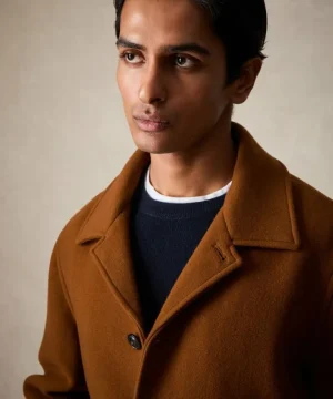 Sale Todd Snyder Wool Cashmere Cafe Jacket in Pecan Brown