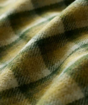Hot Todd Snyder Wool Plaid Utility Shirt Jacket in Chartreuse Green